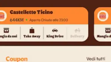 Capture d'écran de Burger King Italia 2