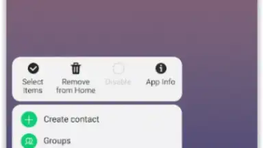 Capture d'écran de Samsung One UI Home 1