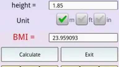 Capture d'écran de Health Calculator 4