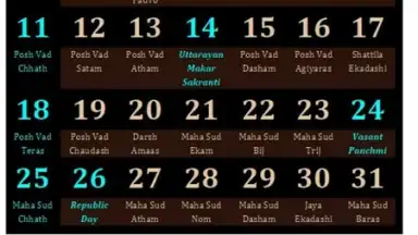 Capture d'écran de Gujarati Calendar 2014 2
