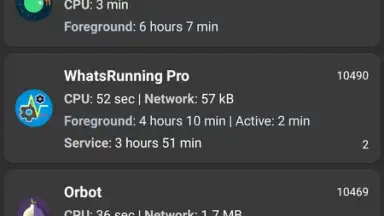 Capture d'écran de WhatsRunning Demo 1