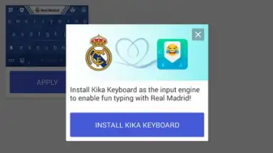 Capture d'écran de Real Madrid Kika Keyboard 4