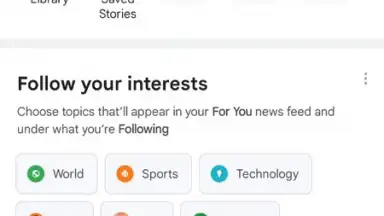 Capture d'écran de Google News 10