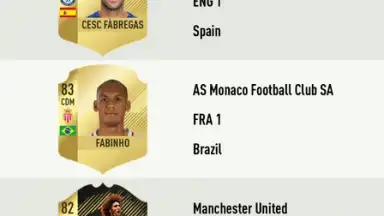 Capture d'écran de FUT 18 DRAFT 3