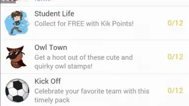 Capture d'écran de Kik Messenger 4