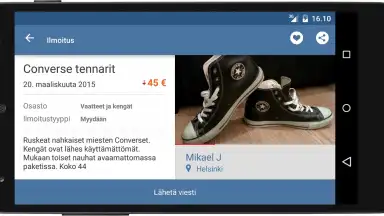 Capture d'écran de Tori.fi 4