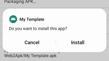 Capture d'écran de Website to App Converter 2