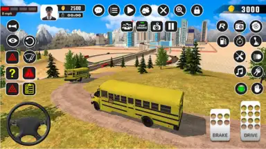 Capture d'écran de Offroad School Bus Driver Game 5