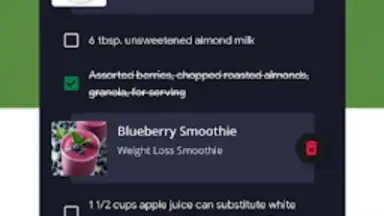 Capture d'écran de Diet Smoothie Recipes 2
