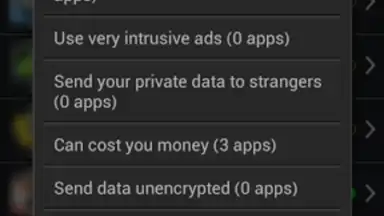 Capture d'écran de Clueful Privacy Advisor 3