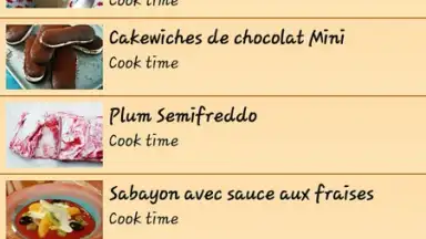 Capture d'écran de Recettes Dessert 4