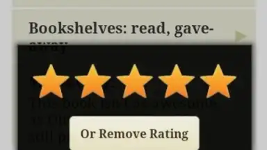Capture d'écran de Goodreads 5