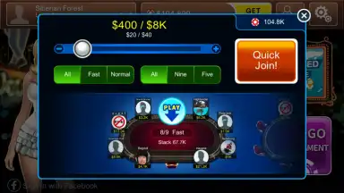 Capture d'écran de Dinger Poker 1