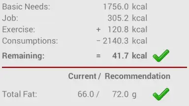 Capture d'écran de Calories! 7