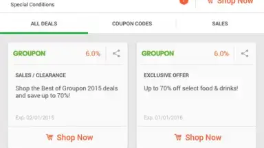 Capture d'écran de Rakuten Ebates 3