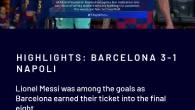 Capture d'écran de UEFA.tv 6