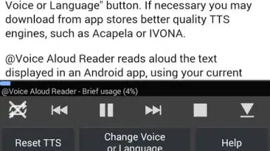 Capture d'écran de Voice Aloud Reader 7