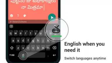Capture d'écran de Telugu Keyboard 7