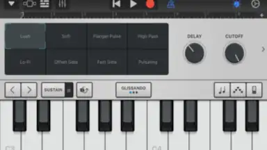 Capture d'écran de GarageBand 3