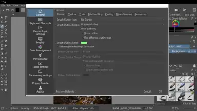 Capture d'écran de Krita 4
