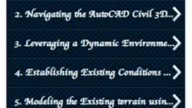 Capture d'écran de Autocad Civil 4