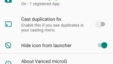 Capture d'écran de Vanced microG 2