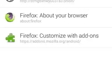 Capture d'écran de Orfox: Tor Browser 5