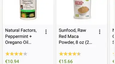 Capture d'écran de iHerb 2