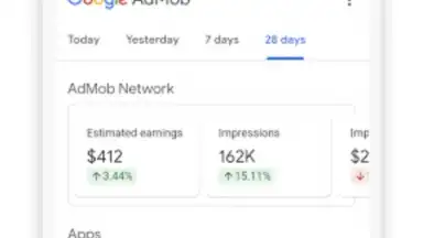 Capture d'écran de Google AdMob 4