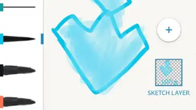 Capture d'écran de Adobe Photoshop Sketch 10