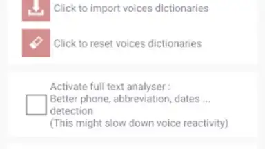 Capture d'écran de Acapela TTS Voices 4