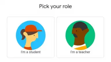 Capture d'écran de Google Classroom 1