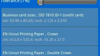 Capture d'écran de Paper Formats 1