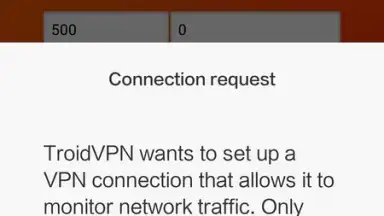 Capture d'écran de Troid VPN 6