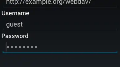 Capture d'écran de WebDAV Nav Lite 3