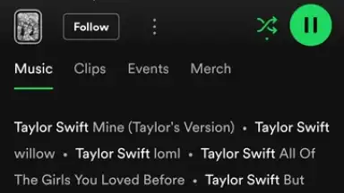 Capture d'écran de Spotify 26