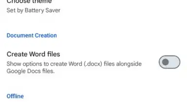 Capture d'écran de Google Docs 9