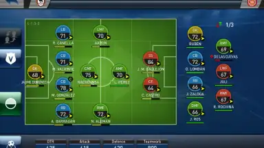 Capture d'écran de PES Club Manager 4