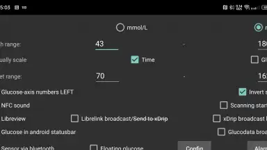 Capture d'écran de Juggluco 10