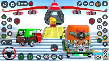 Capture d'écran de Tuk Tuk Taxi Driving Games 3D 4