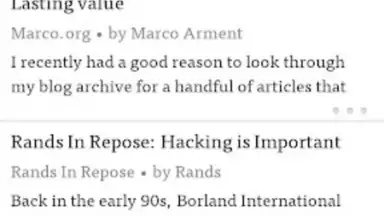 Capture d'écran de Instapaper 2