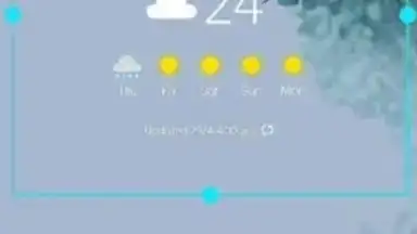 Capture d'écran de Samsung Weather 1