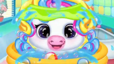 Capture d'écran de Newborn unicorn care game 3