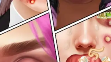 Capture d'écran de ASMR Doctor Makeup Salon games 6