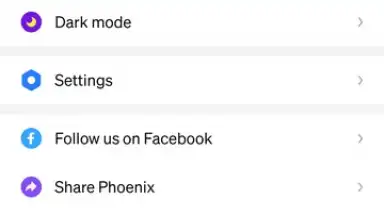Capture d'écran de Phoenix Browser 2