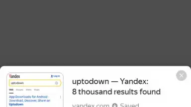 Capture d'écran de Yandex Browser Beta 3