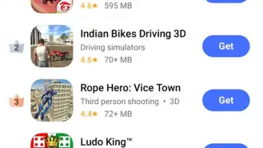 Capture d'écran de V-Appstore 7