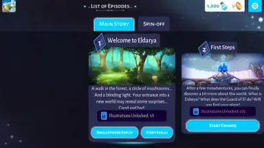 Capture d'écran de Eldarya 2