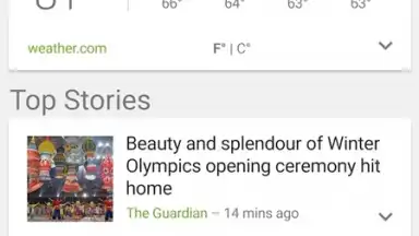 Capture d'écran de Google News and Weather 2