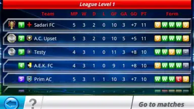 Capture d'écran de Top Eleven 5